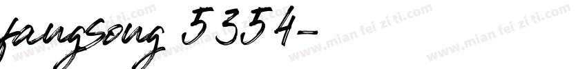 fangsong 5354字体转换